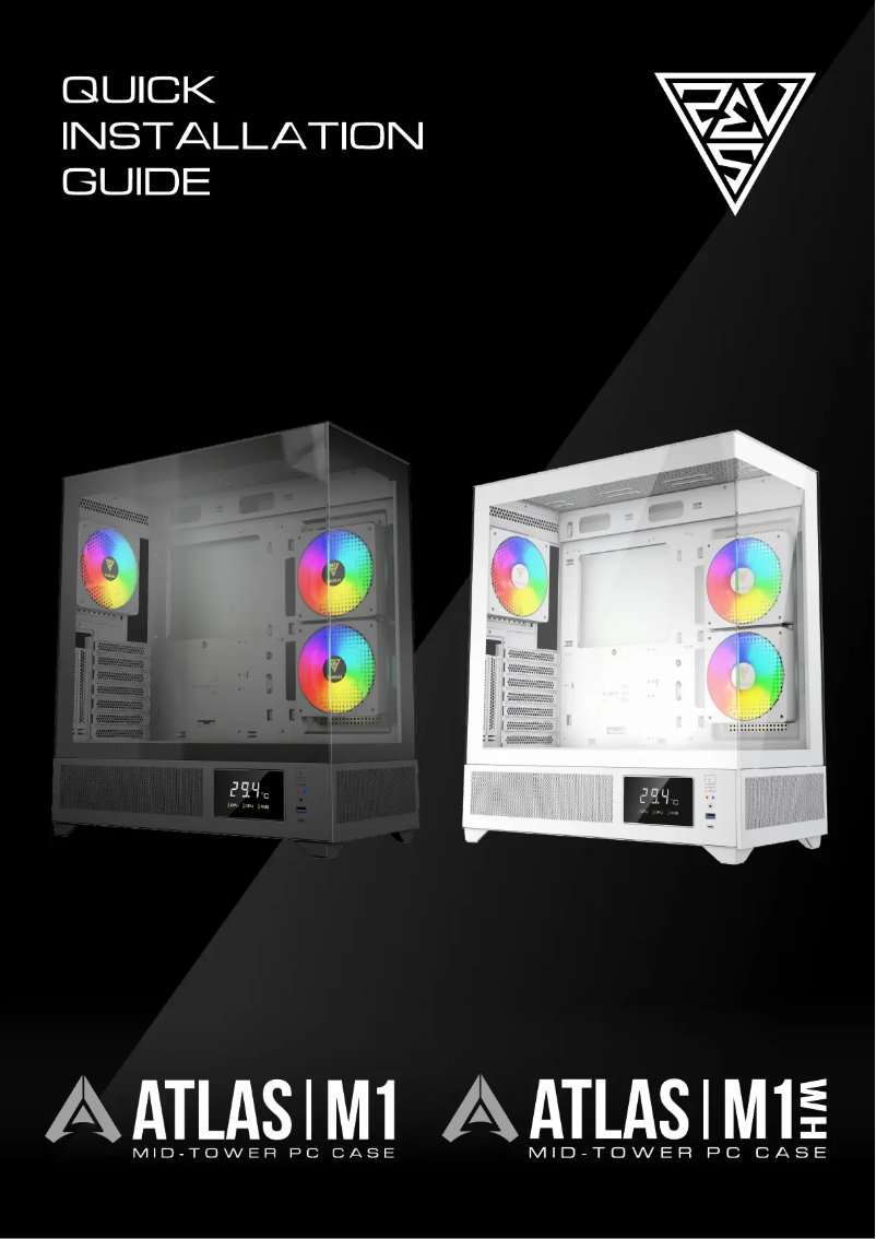 Page 1 de la notice Manuel utilisateur Gamdias Atlas M1 Wh