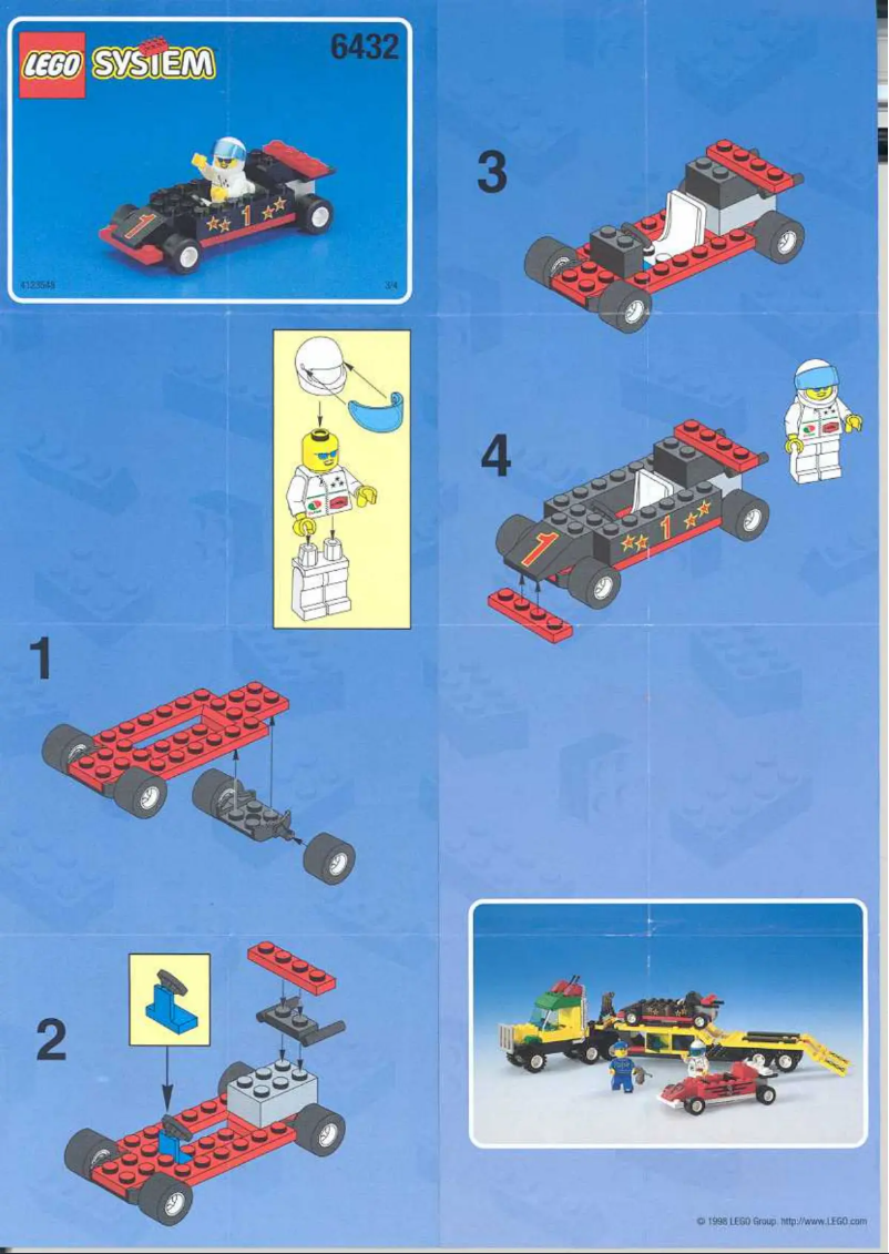 Image de la première page du manuel de l'appareil Formula 1 Transporter