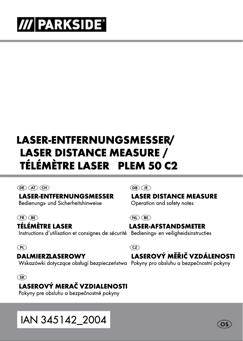 Image de la première page du manuel de l'appareil PLEM 50 C2