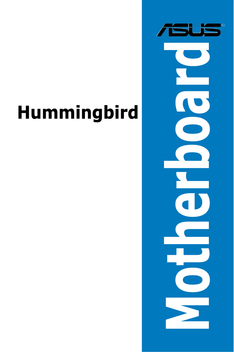 Page 1 de la notice Manuel utilisateur Asus Hummingbird