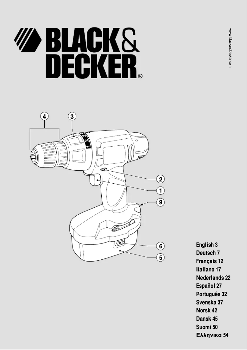 Page 1 de la notice Manuel utilisateur Black & Decker CD14C