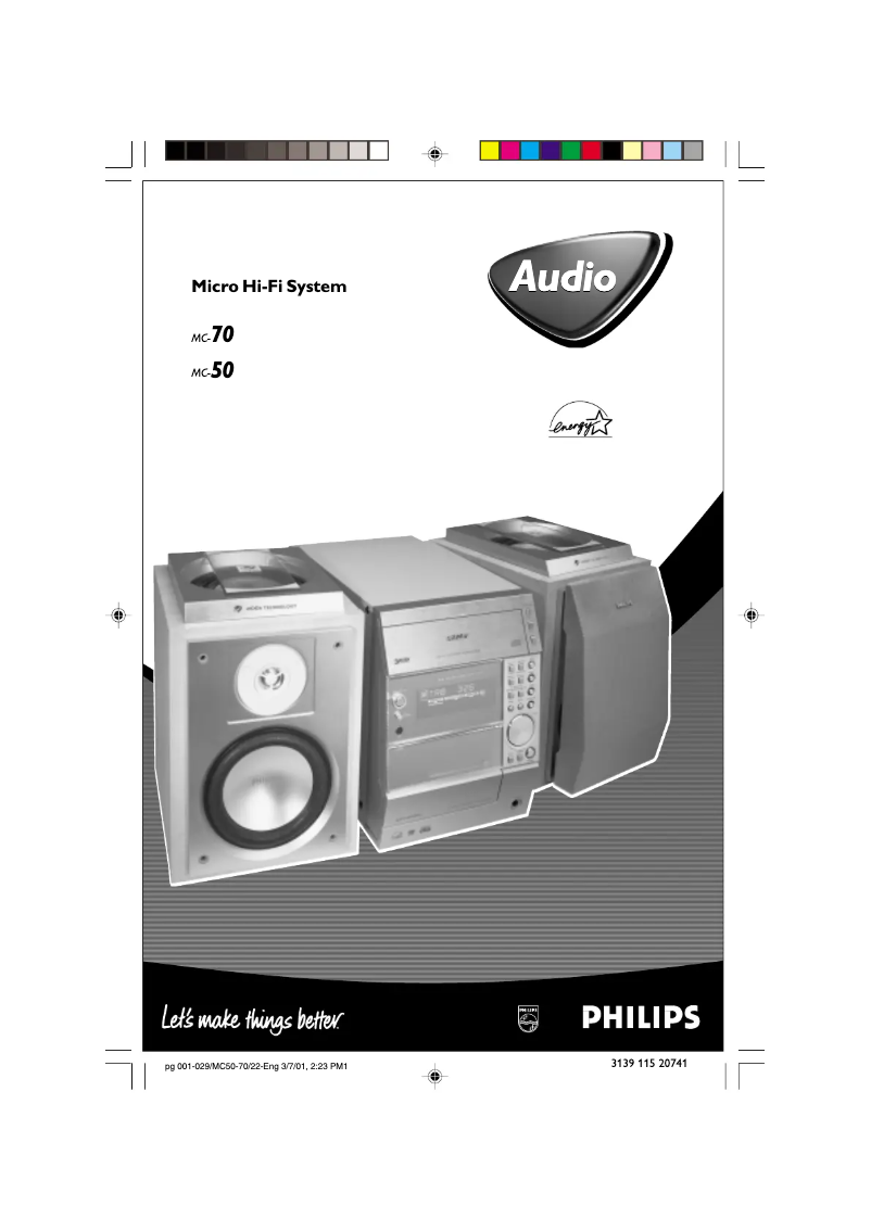 Page n°1 - Manuel utilisateur Philips MC-70