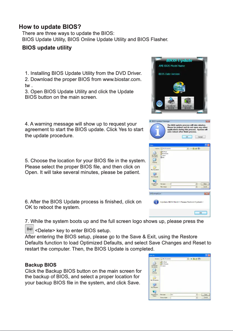 Page 1 de la notice Manuel utilisateur Biostar H310MHD3-Q7