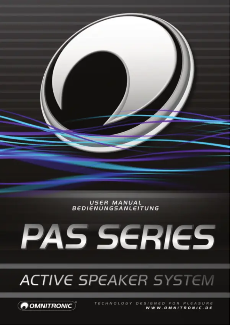 Page n°1 - Manuel utilisateur Omnitronic PAS-181A MK3