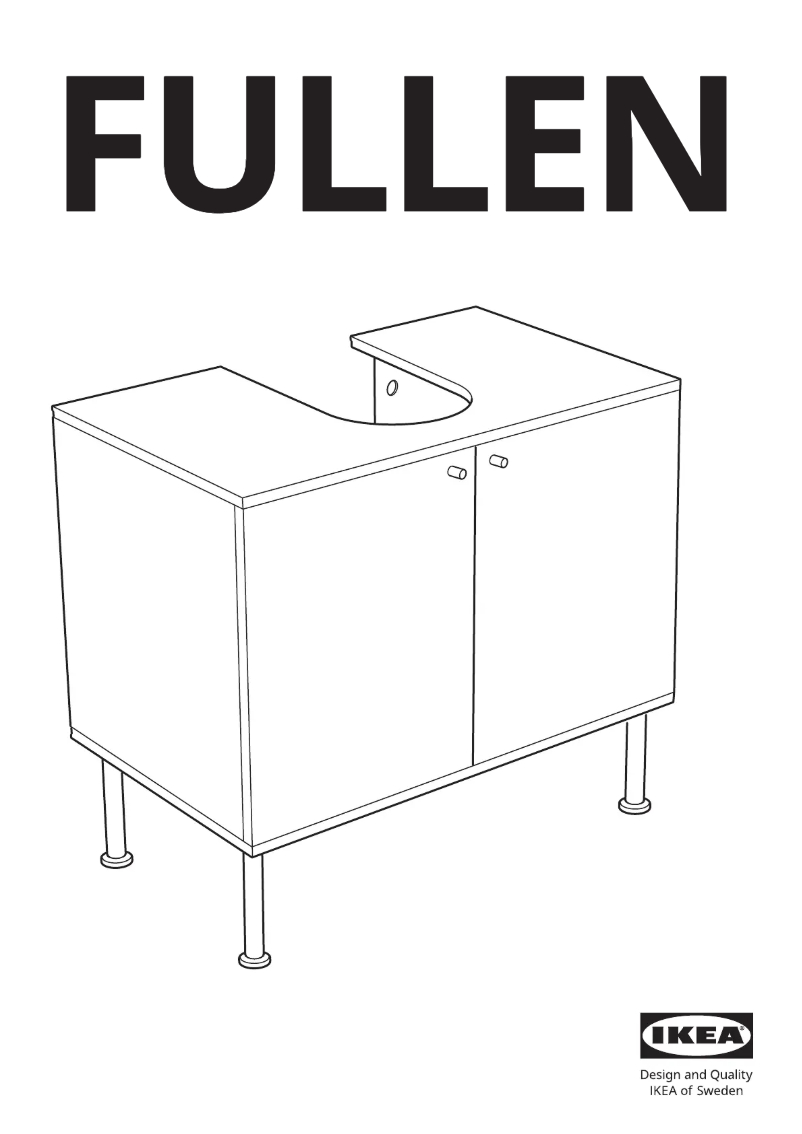 Page 1 de la notice Manuel utilisateur Ikea FULLEN 701.890.22