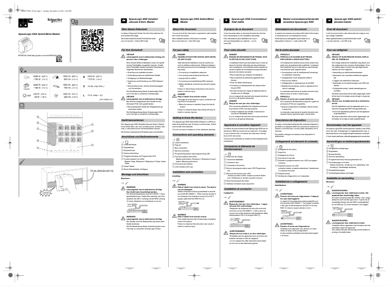 Page 1 de la notice Manuel utilisateur Schneider MTN6705-0008