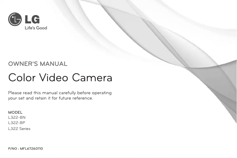 Page n°1 - Manuel utilisateur LG L322-BP