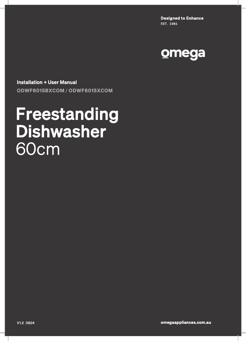 Page 1 de la notice Manuel utilisateur Omega ODWF6015BXCOM