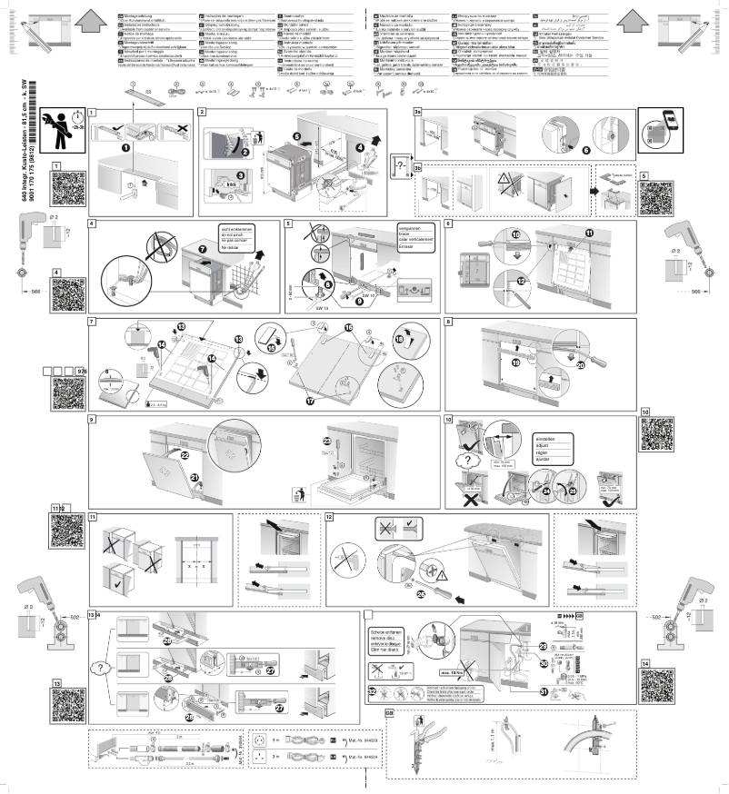 Page 1 de la notice Guide d'installation Bosch SMI46CS01E