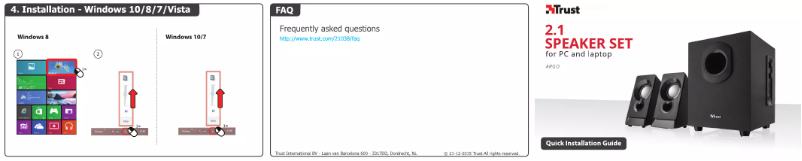 Página 1 del manual Manual de usuario Trust Argo 2.1