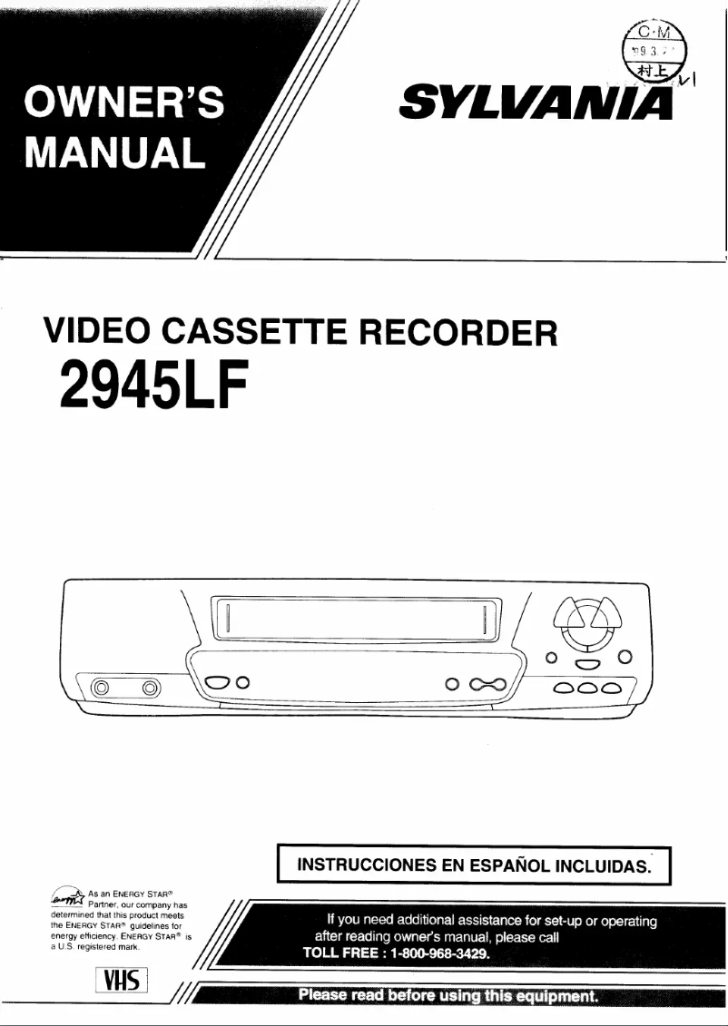 Page n°1 - Manuel utilisateur Sylvania 2945LF