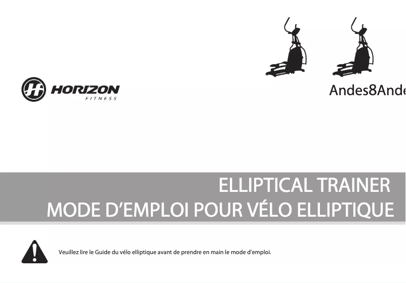Image de la première page du manuel de l'appareil Andes 8