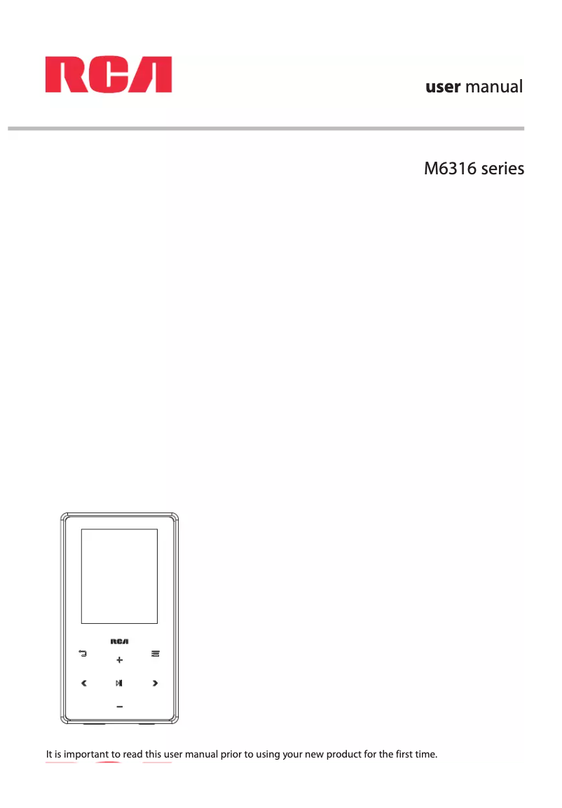 Page 1 de la notice Manuel utilisateur audiovox M-6316RD