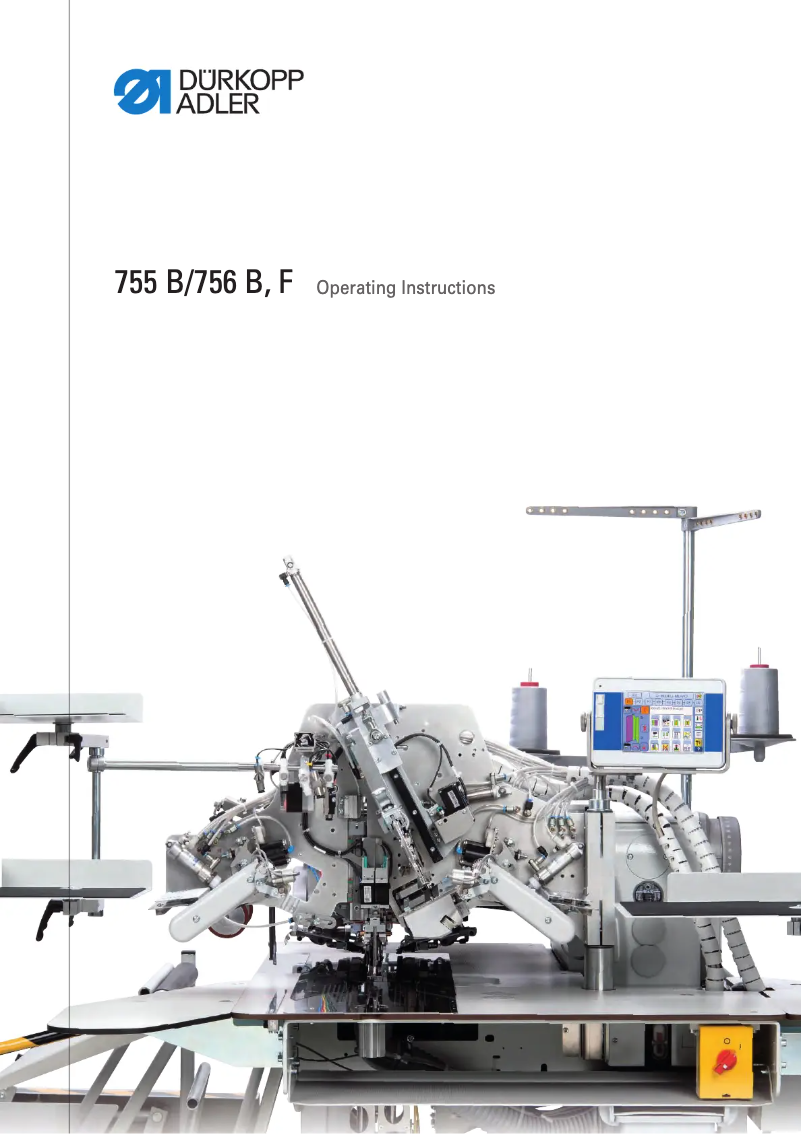 Page n°1 - Manuel utilisateur Dürkopp Adler 756 B