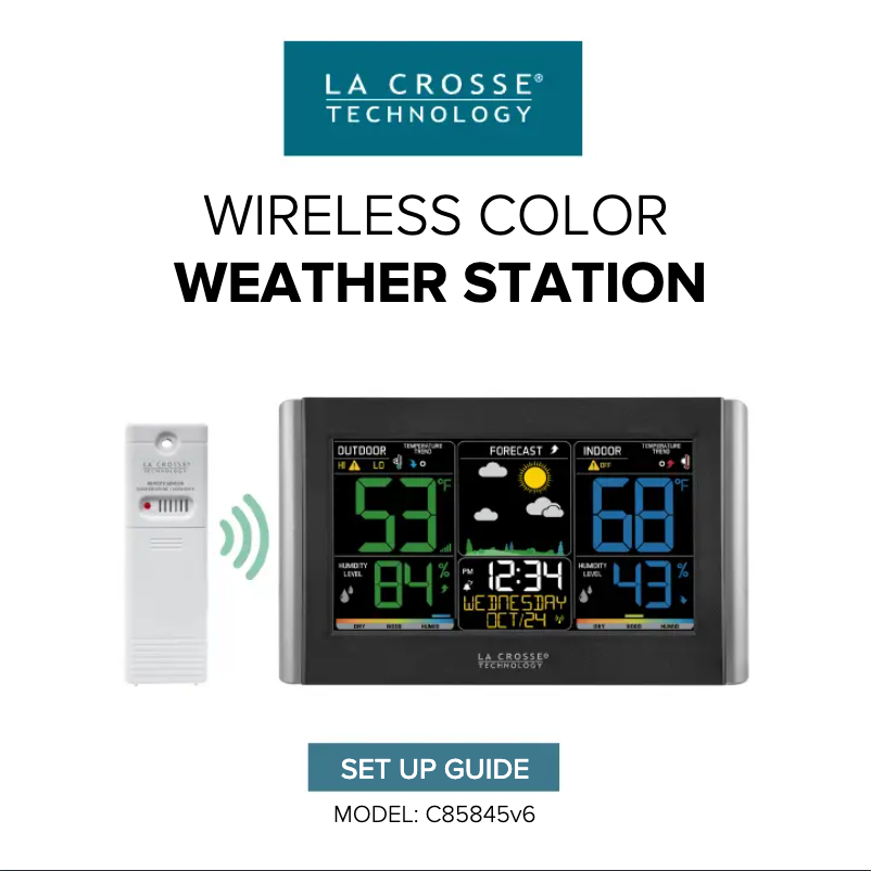 Página 1 del manual Manual de usuario La Crosse Technology C85845v6