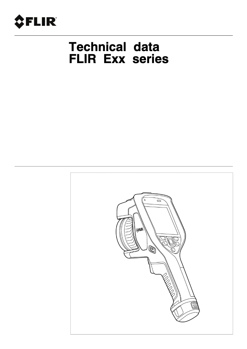 Page 1 de la notice Fiche technique FLIR E54