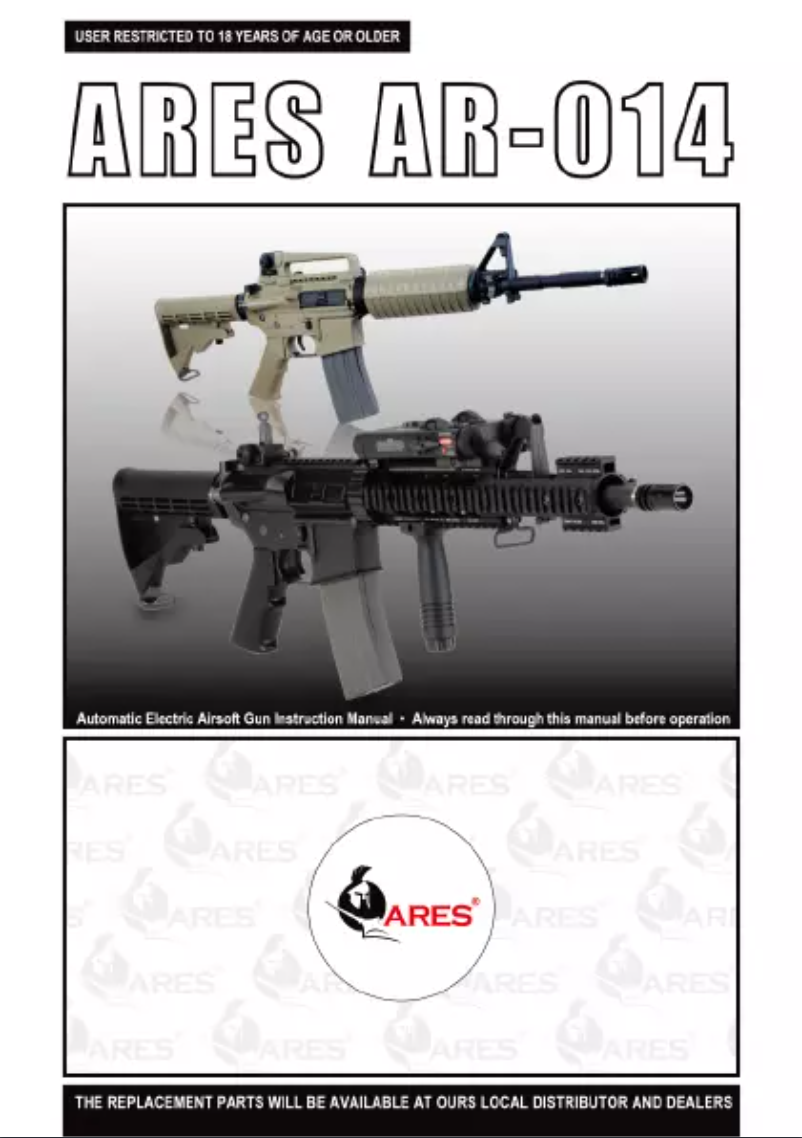 Page 1 de la notice Manuel utilisateur Ares AR-014