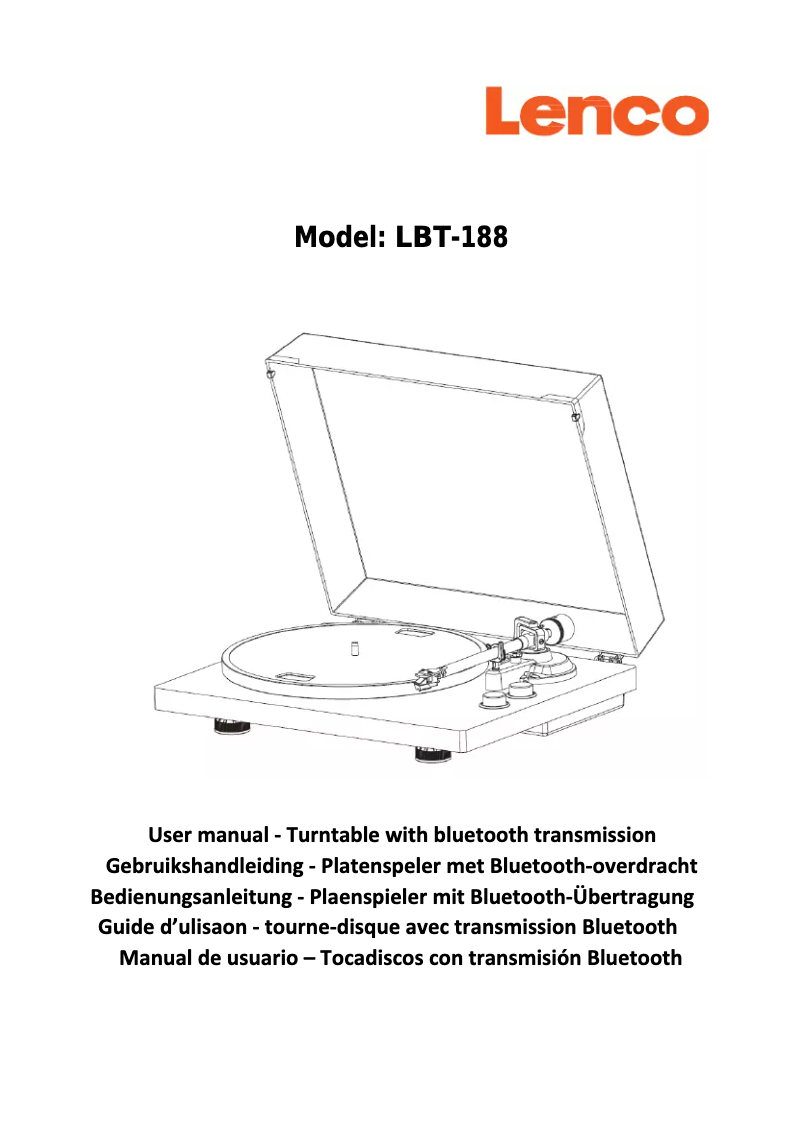 Imagen de la primera página del manual del dispositivo BT-188