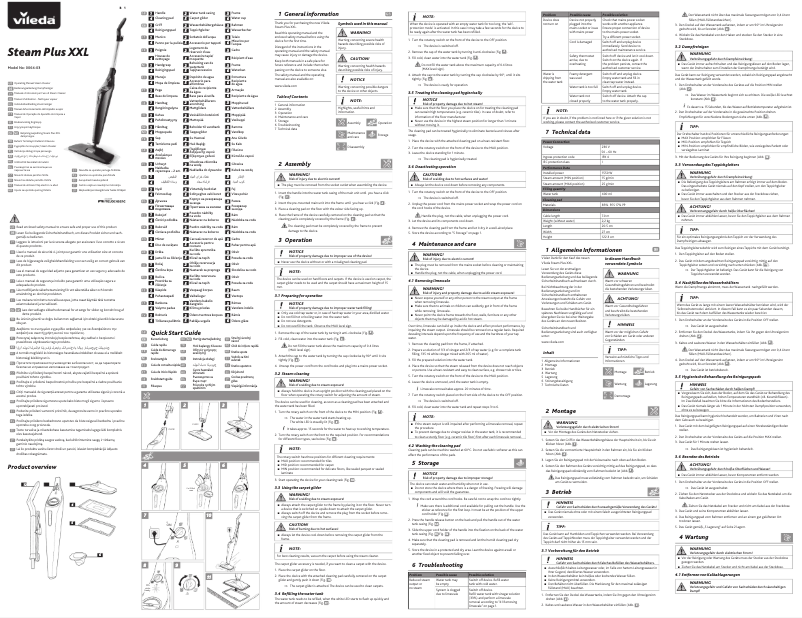 Image de la première page du manuel de l'appareil Steam Plus XXL