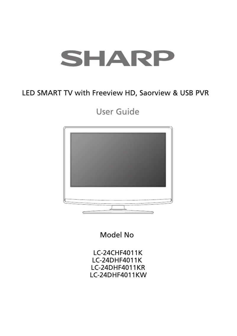 Página 1 del manual Manual de usuario Sharp LC-24CHF4011K