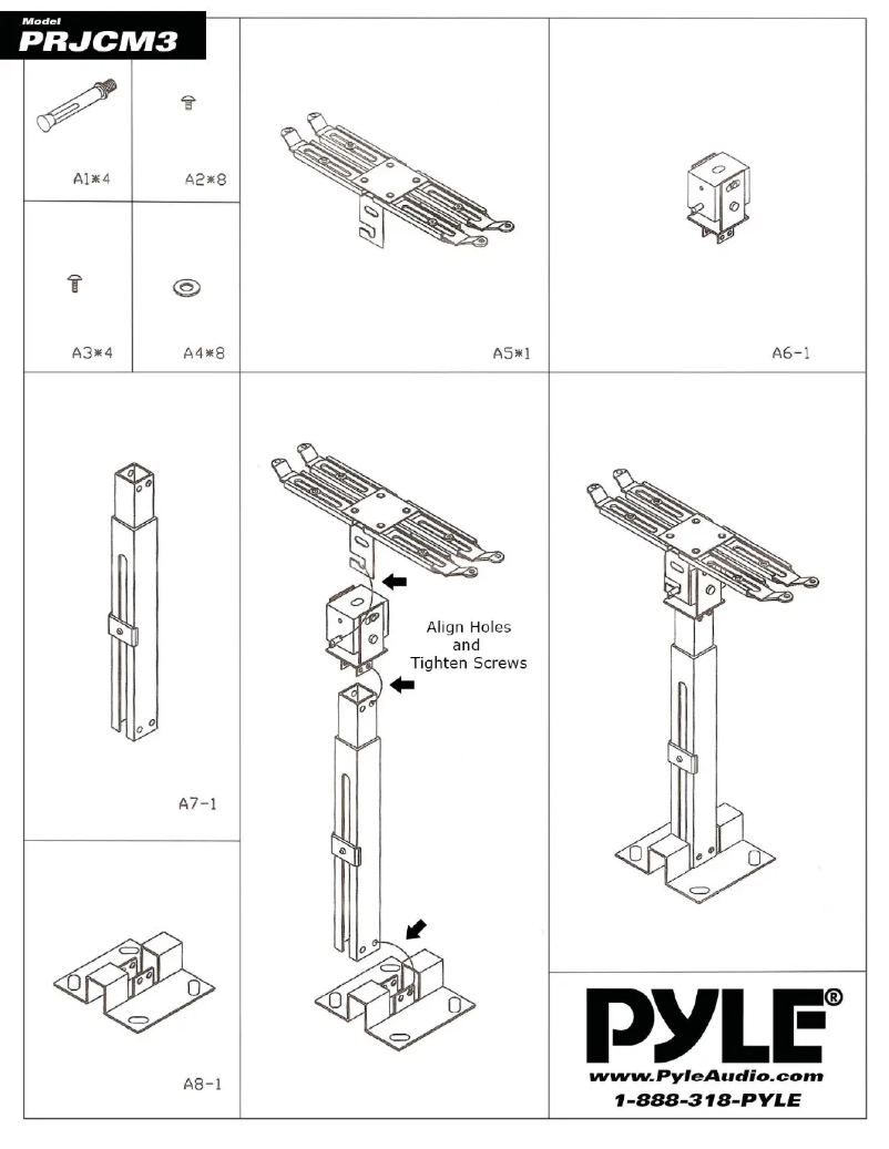 Page n°1 - Manuel utilisateur Pyle PRJCM3