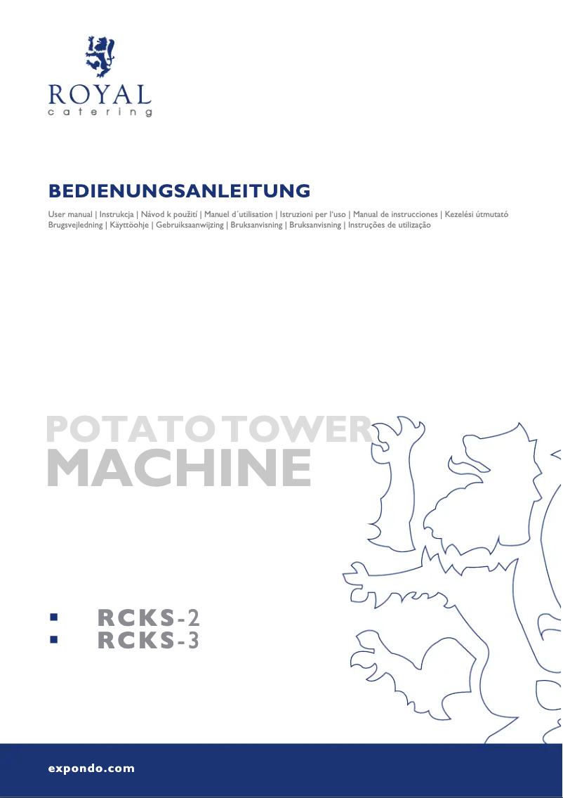 Página 1 del manual Manual de usuario Royal Catering RCKS-3