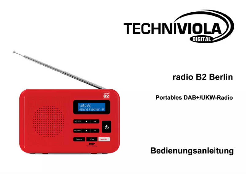 Página 1 del manual Manual de usuario TechniSat TechniViola Radio B2 Berlin