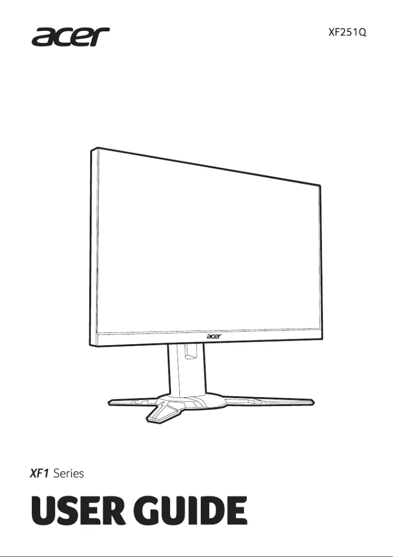 Image de la première page du manuel de l'appareil XF251Q