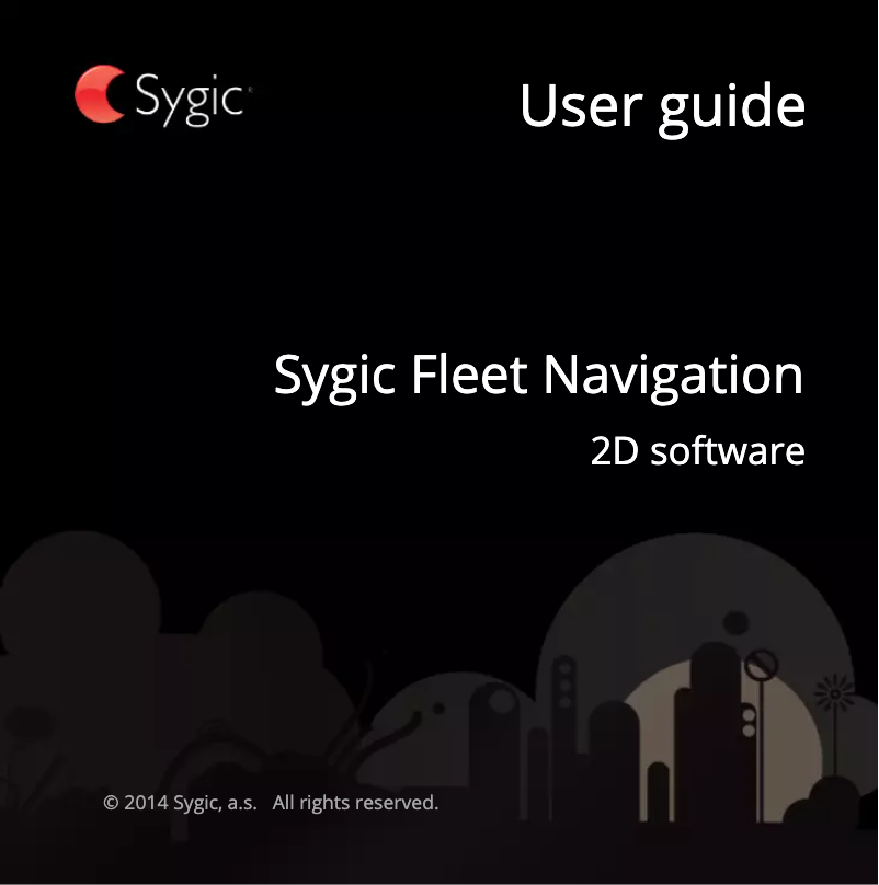 Image de la première page du manuel de l'appareil Fleet Navigation 2D software