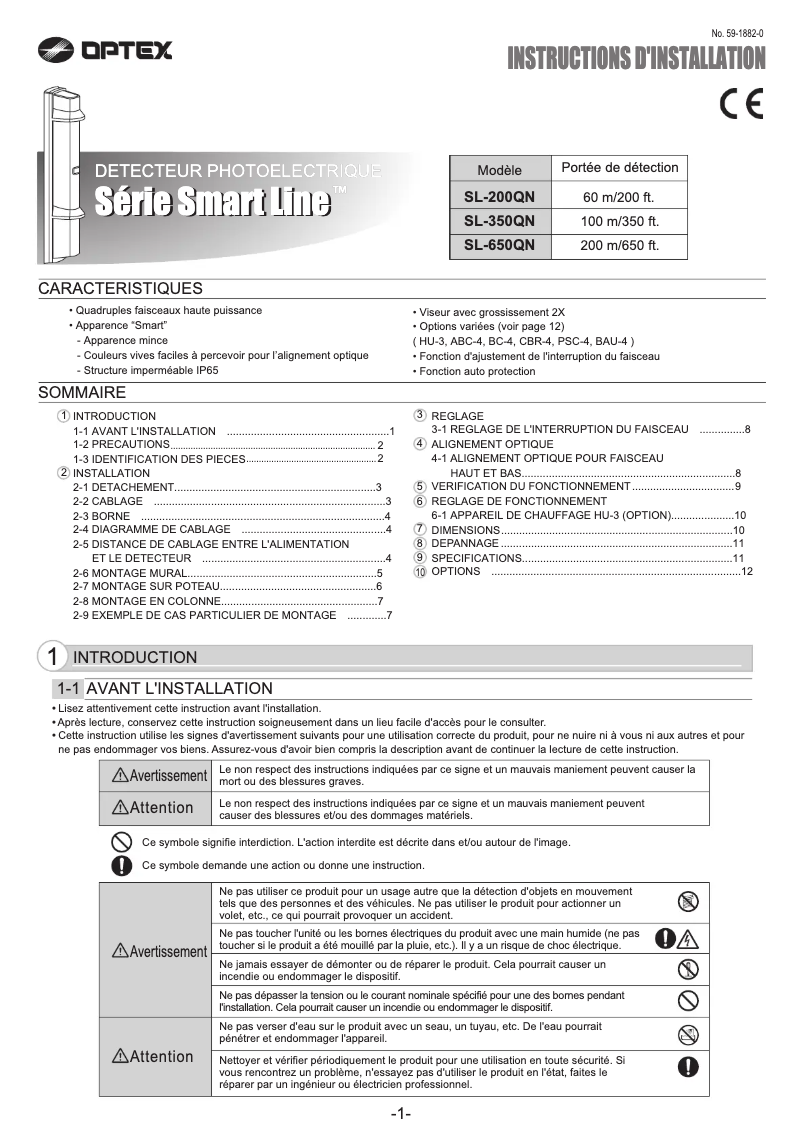 Image de la première page du manuel de l'appareil SL-650QN