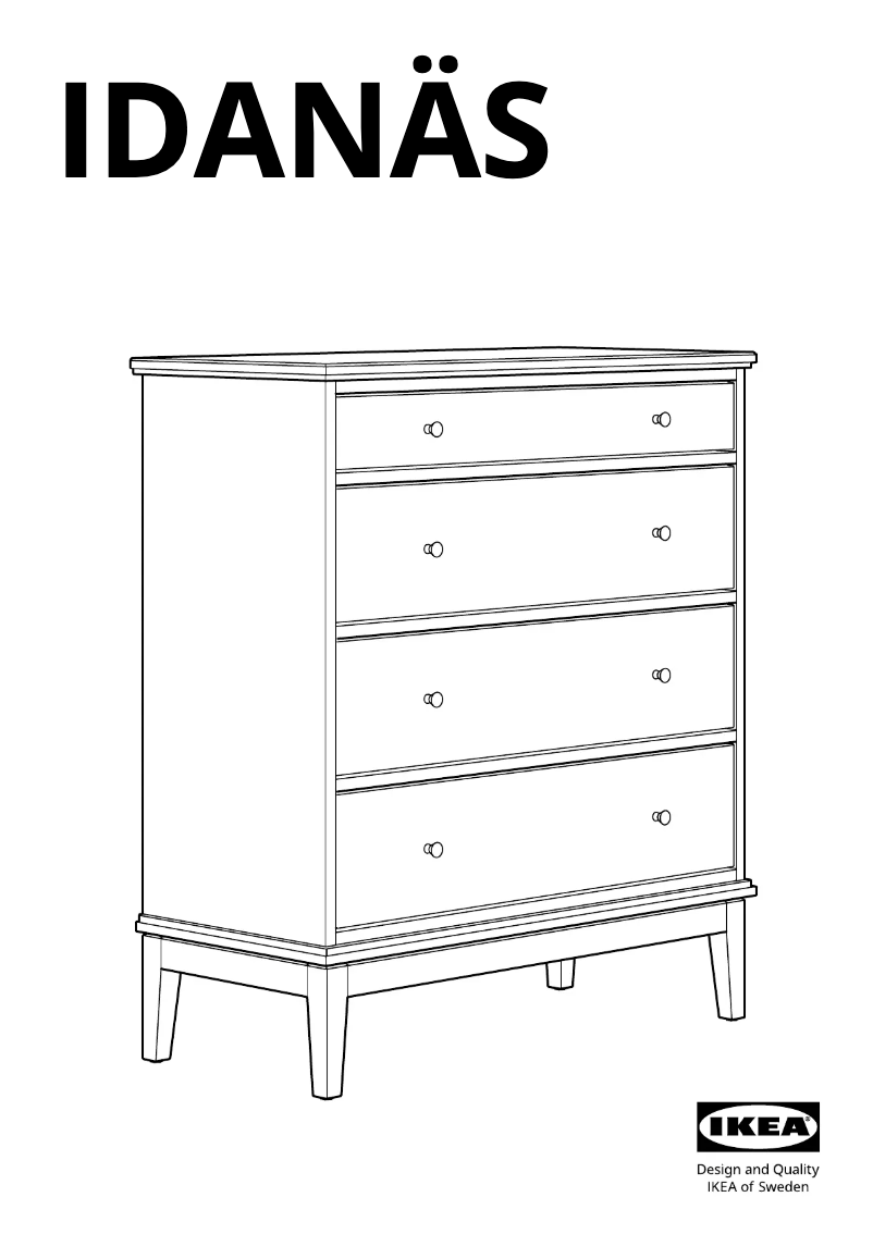 Imagen de la primera página del manual del dispositivo IDANÄS 305.762.94