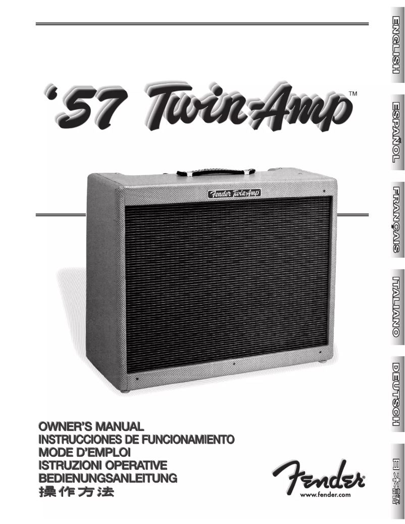 Page n°1 - Manuel utilisateur Fender '57 Twin-Amp