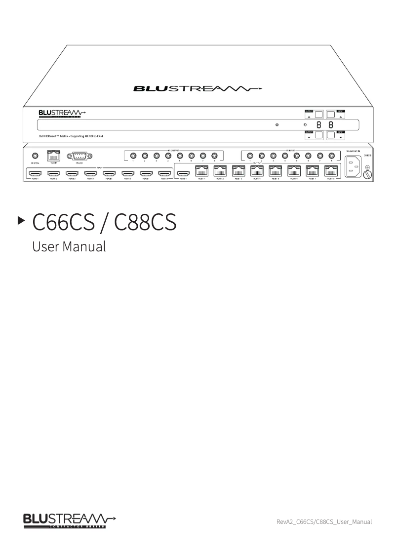 Image de la première page du manuel de l'appareil C88CS
