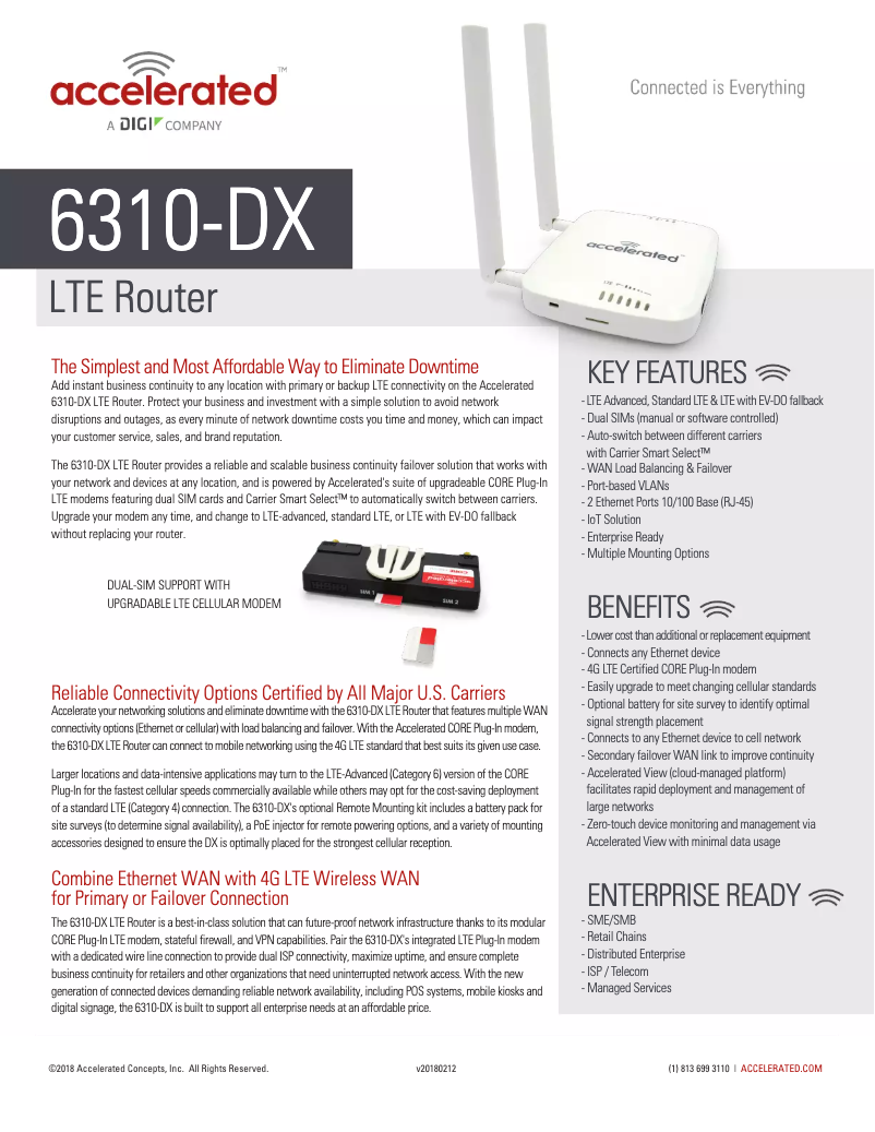 Page n°1 - Manuel utilisateur Digi ASB-6310-DX03-OUS