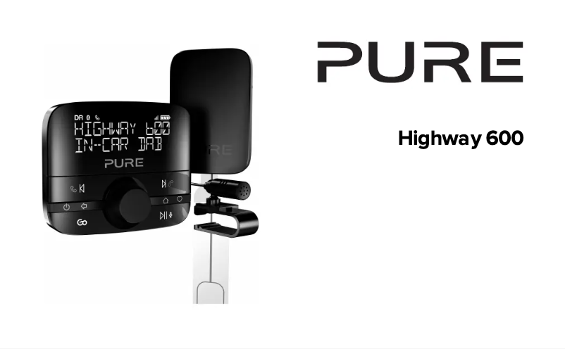 Page n°1 - Manuel utilisateur Pure Highway 600