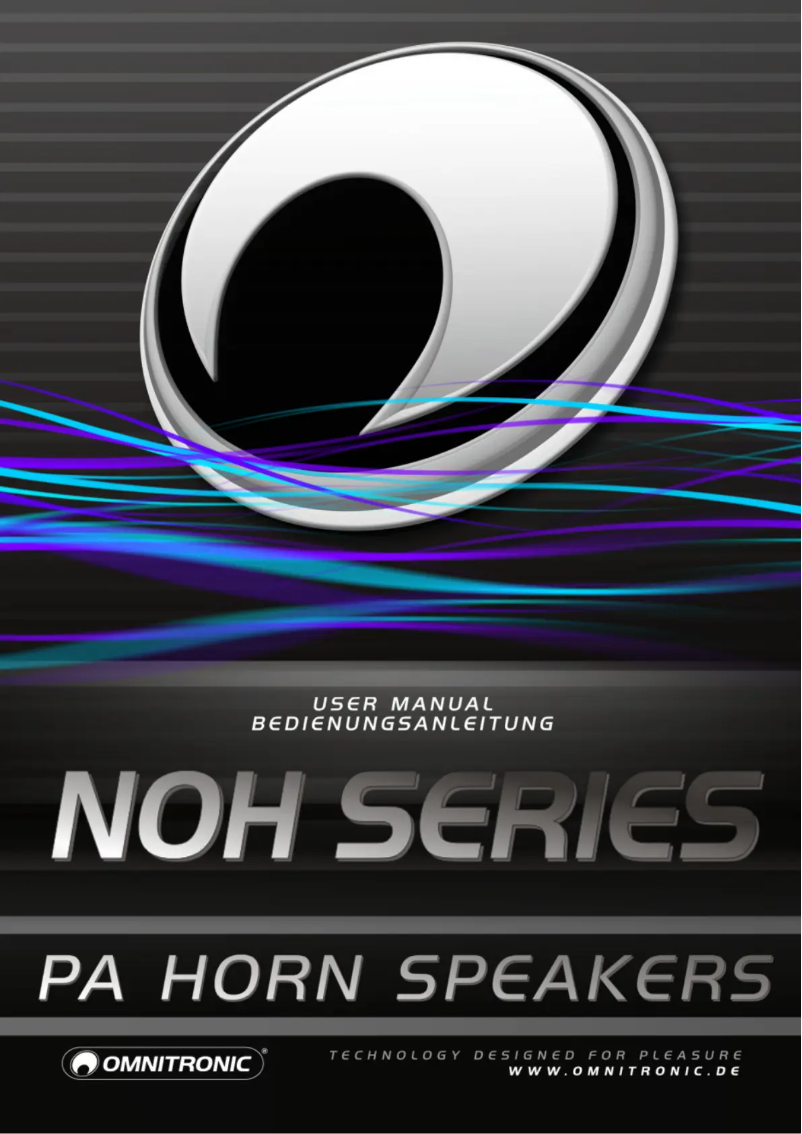 Page n°1 - Manuel utilisateur Omnitronic NOH-15R