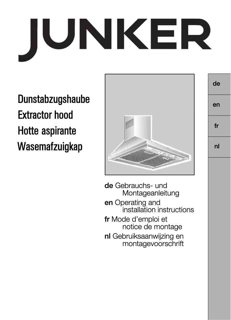 Page n°1 - Manuel utilisateur Junker JD69WS50