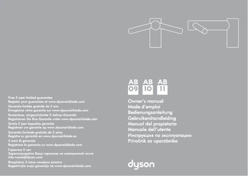 Page n°1 - Manuel utilisateur Dyson Airblade Tap AB10