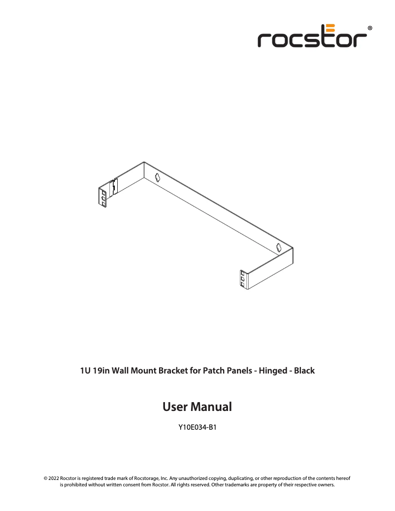Página 1 del manual Manual de usuario Rocstor Y10E034-B1