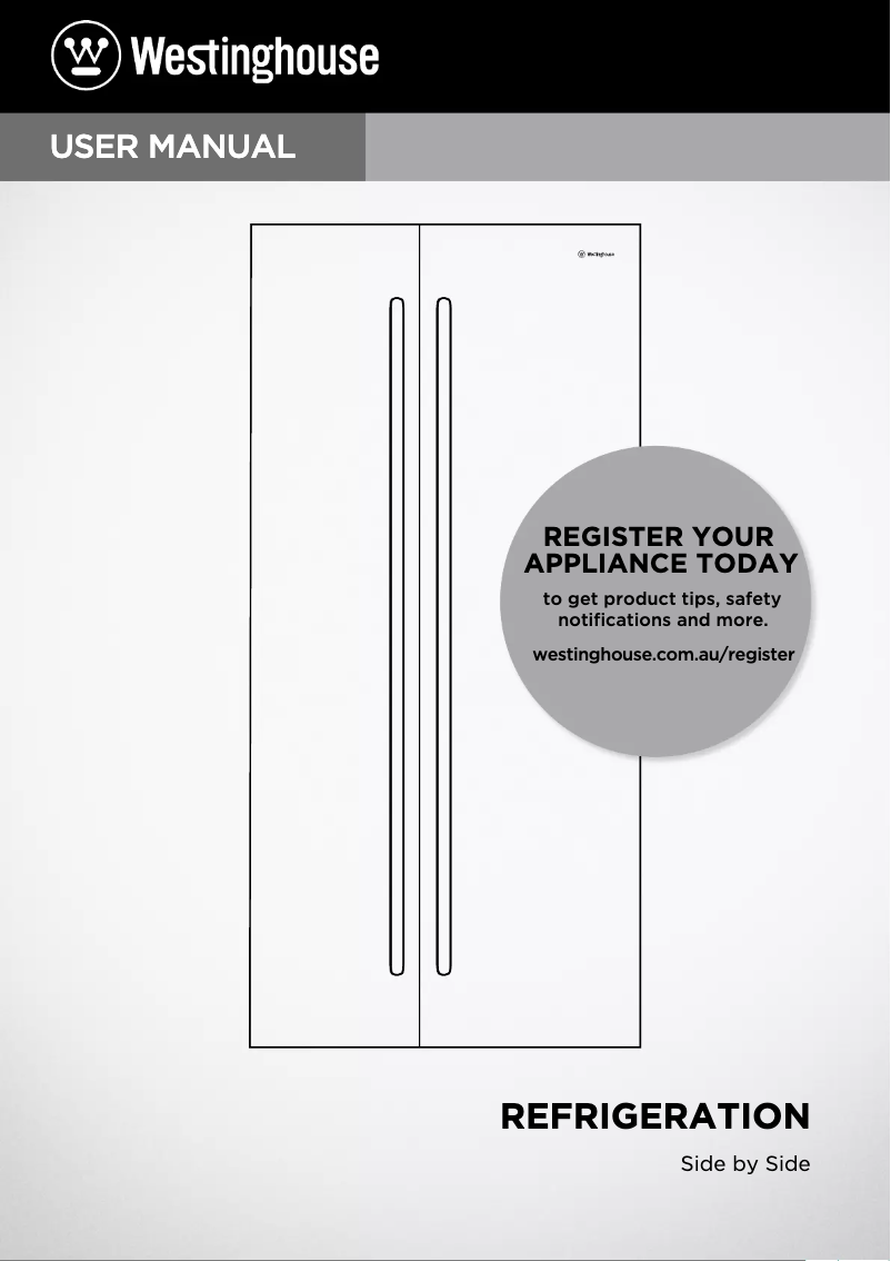 Page 1 de la notice Manuel utilisateur Westinghouse WSE6200WA