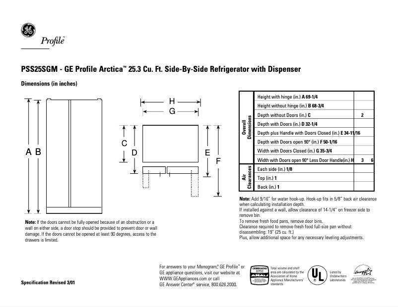 Imagen de la primera página del manual del dispositivo PSS25SGMBS