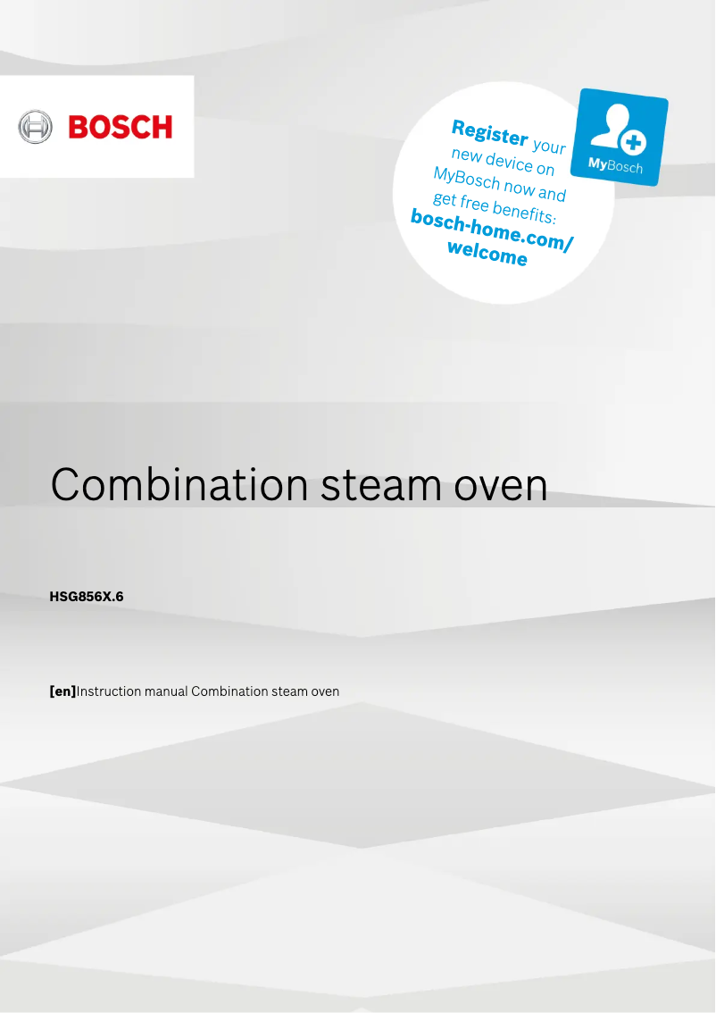 First page image of the manual for HSG856XB6