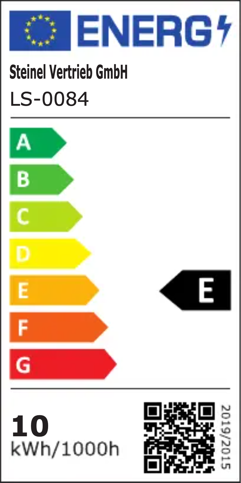 Página 1 del manual Etiqueta energética Steinel RS PRO P1 Flat S