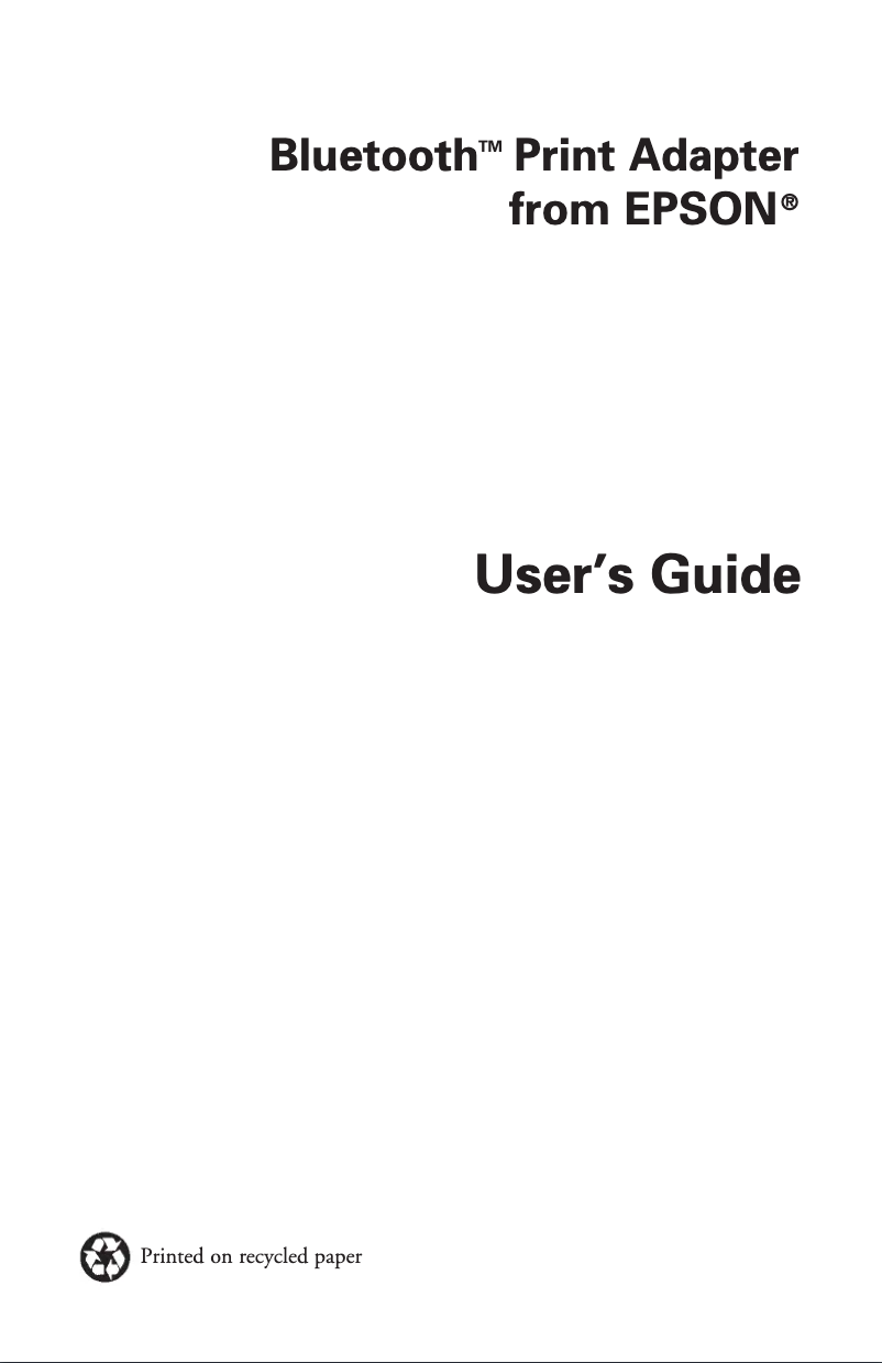 Page n°1 - Manuel utilisateur Epson C1200BT