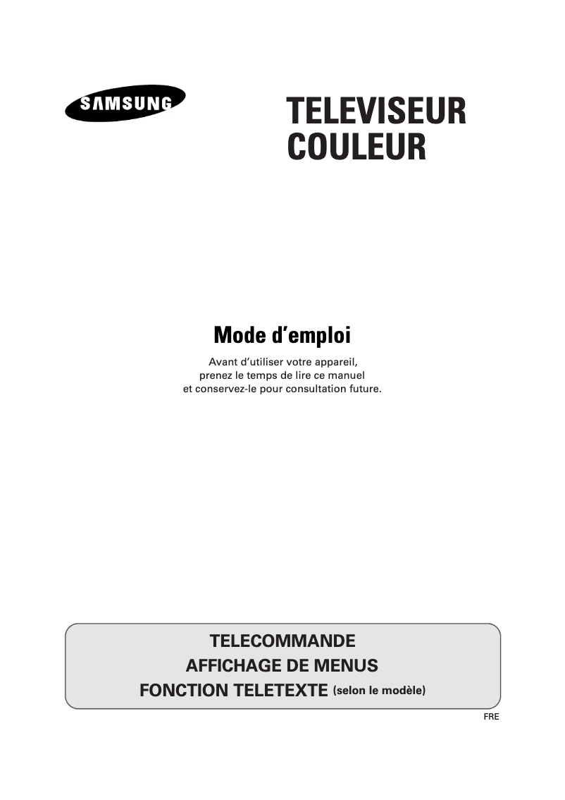 Image de la première page du manuel de l'appareil CS-14F2Z