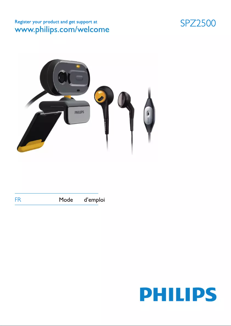 Page n°1 - Manuel utilisateur Philips SPZ2500