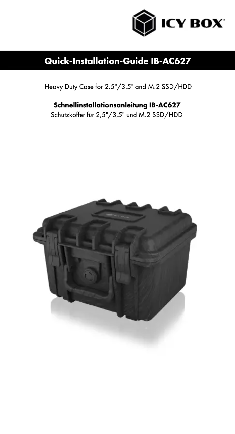 Page 1 de la notice Manuel utilisateur Icy Box IB-AC627