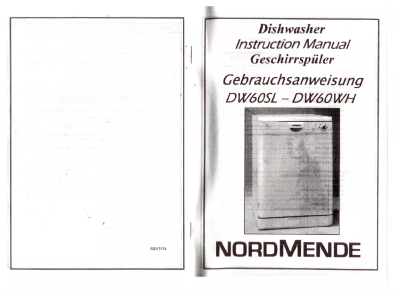Page 1 of the manual User Manual Nordmende DW60SL