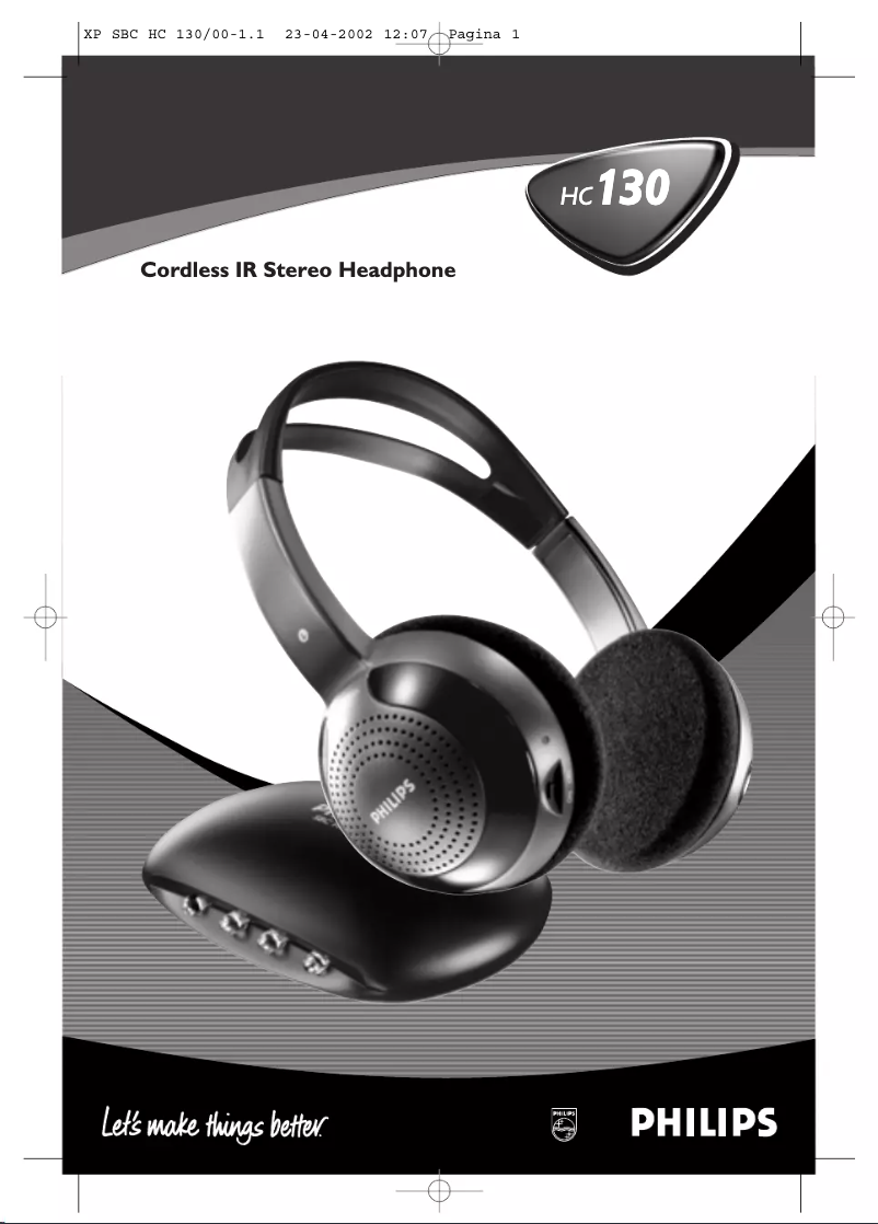 Page 1 de la notice Manuel utilisateur Philips HC130