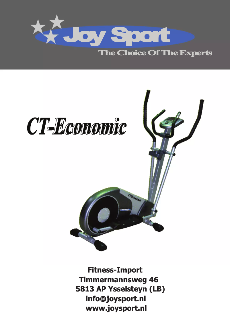 Image de la première page du manuel de l'appareil CT-Economic